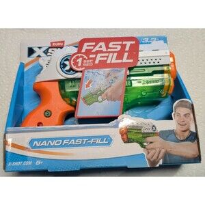 ZURU X-Shot Nano Fast-Fill Water Blaster Squirt Gun Green/Orange/White 2021